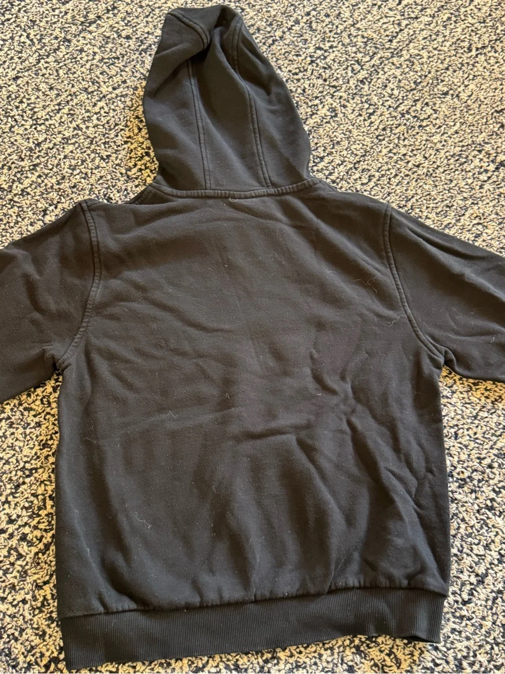 Nike Black Hoodie with Vertical Logo Stack
